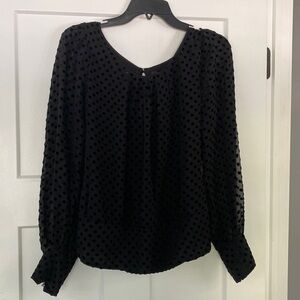 White House Black Market polka dot blouse